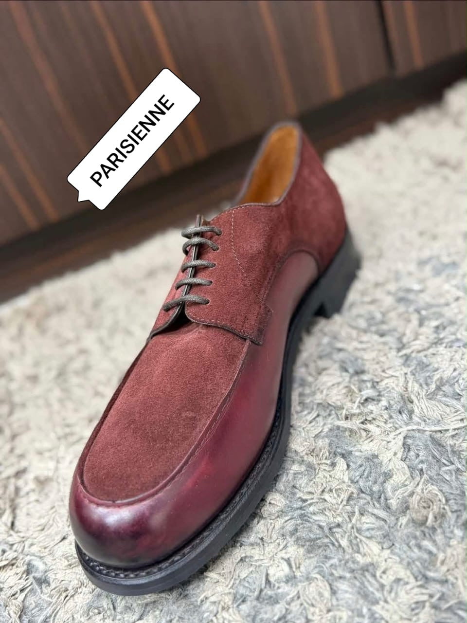 Mocassin matière en cuir