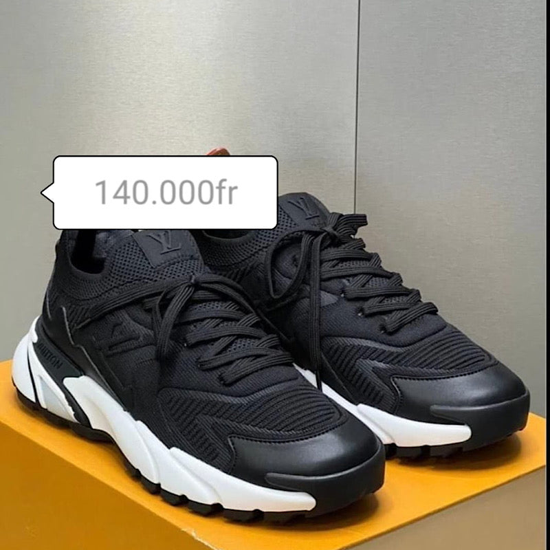 Sneakers matière cuir semelle gomme
