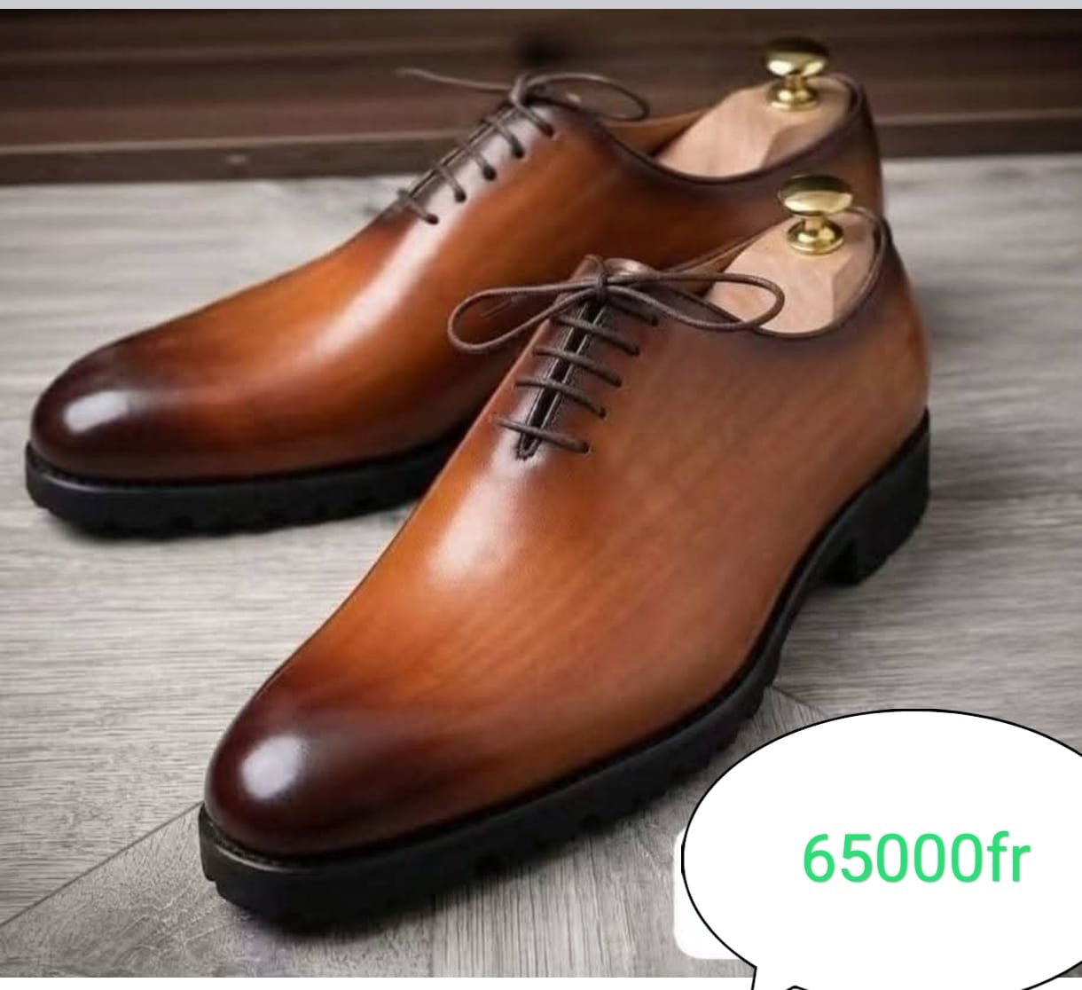 Soulier matière en cuir