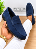 Mocassin F&_G-MO matière daim