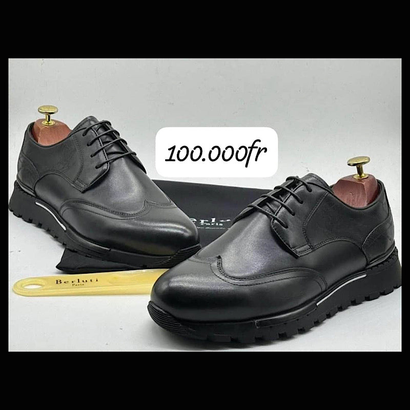 B£RLUTI matière en cuir semelle gomme