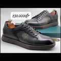 B£RLUTI matière en cuir semelle gomme
