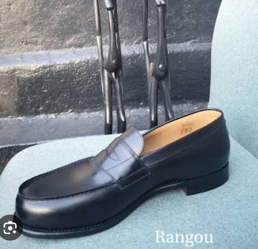 Mocassin matière en cuir