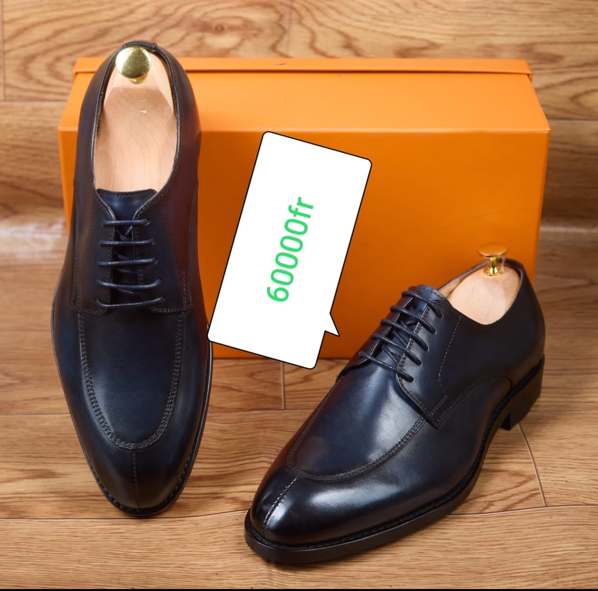 Soulier matière en cuir
