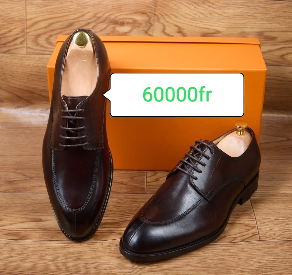Soulier matière en cuir