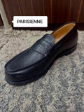 Mocassin matière en cuir