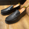 Mocassins matière cuir