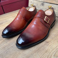 Soulier en boucle matière en cuir
