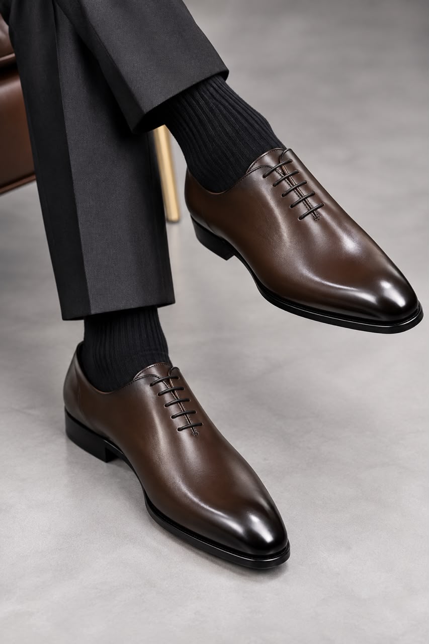 Soulier italien matière cuir