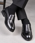 Mocassins Italienne matière cuir