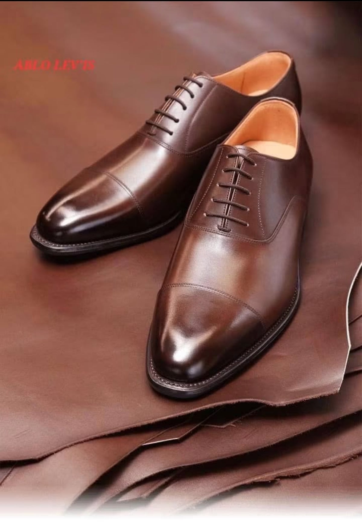 Soulier présidentiel matière cuir