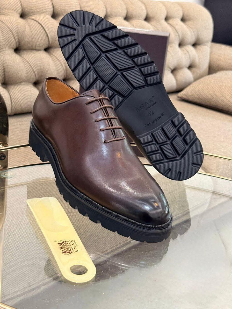 SOULiER ANAX LAMARQUE Italienne MATIÈRE CUIR SAMELLE GOMME