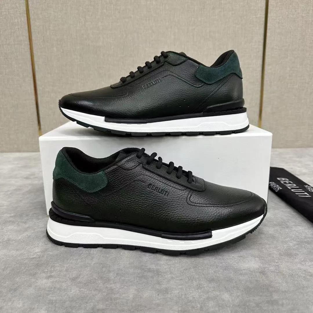 BERLUT MATIÈRE EN CUIR SAMELLE GOMME