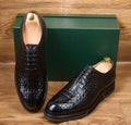 Soulier en cuir semelle gomme