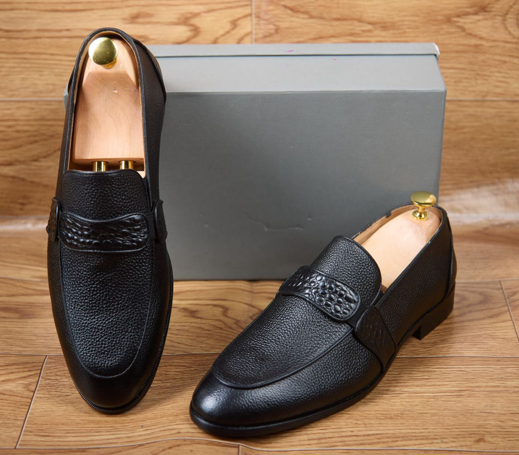 MOCASSINS homme matière cuir