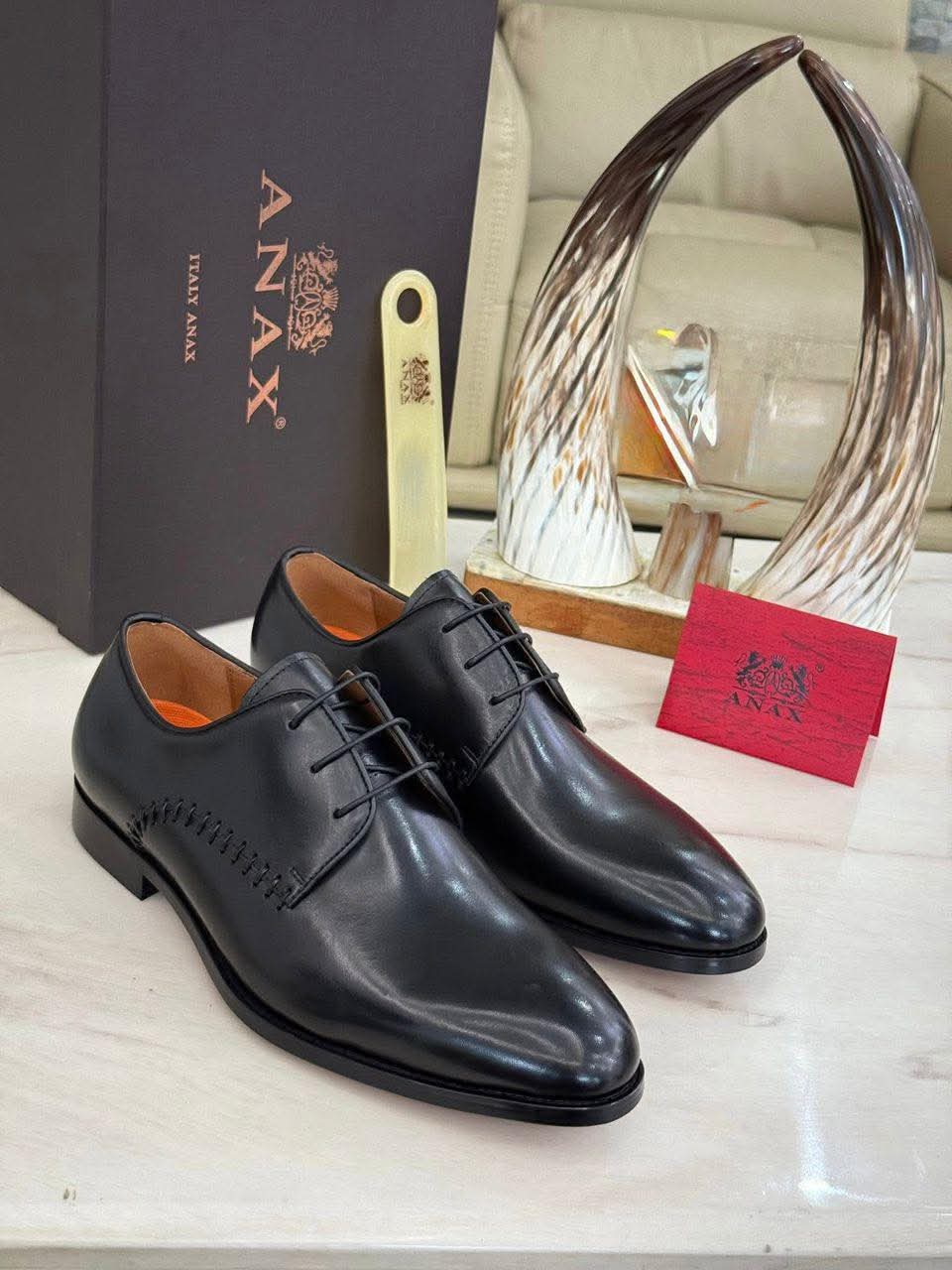 SOULIER ANAX LAMARQUE Italienne MATIÈRE CUIR SAMELLE GOMME