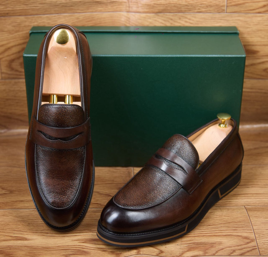SOULiER en cuir semelle gomme