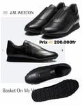J.M.WESTON LAMARQUE PARISIENNE MATIÈRE CUIR SAMELLE GOMME