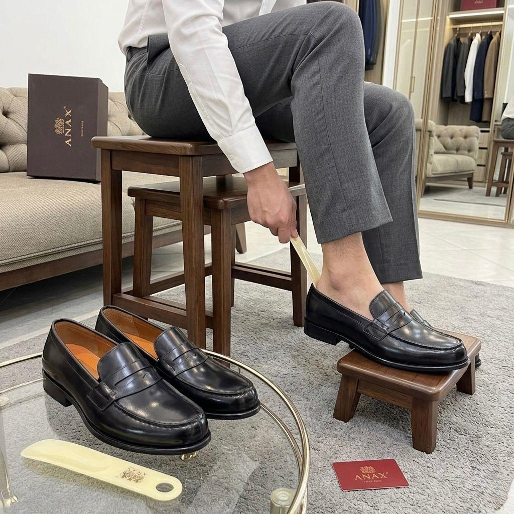 MOCASSINS Anax Lamarque Italienne matière cuir
