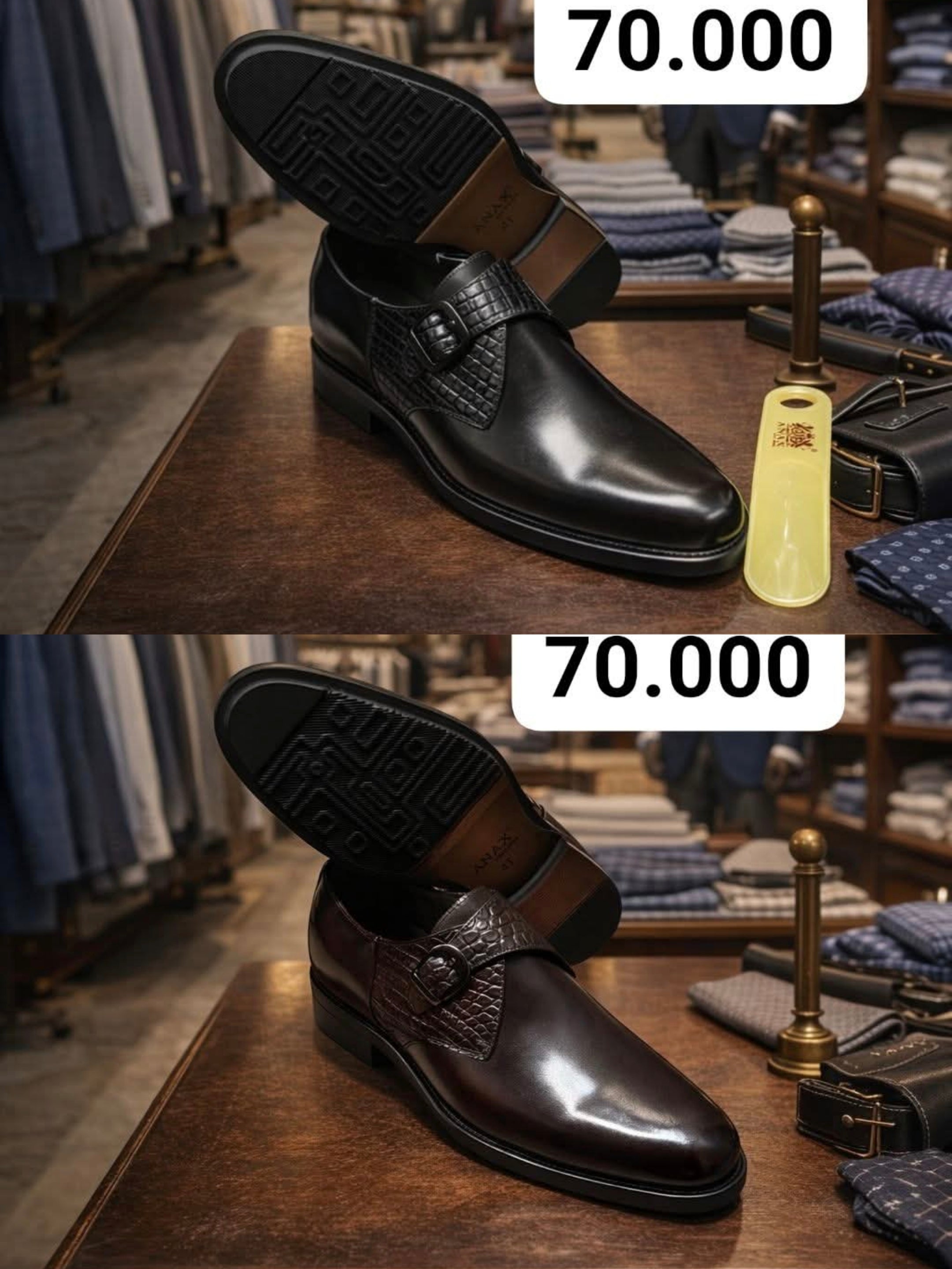 SOULiER ANAX LAMARQUE Italienne MATIÈRE CUIR