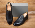 MOCASSINS homme matière cuir