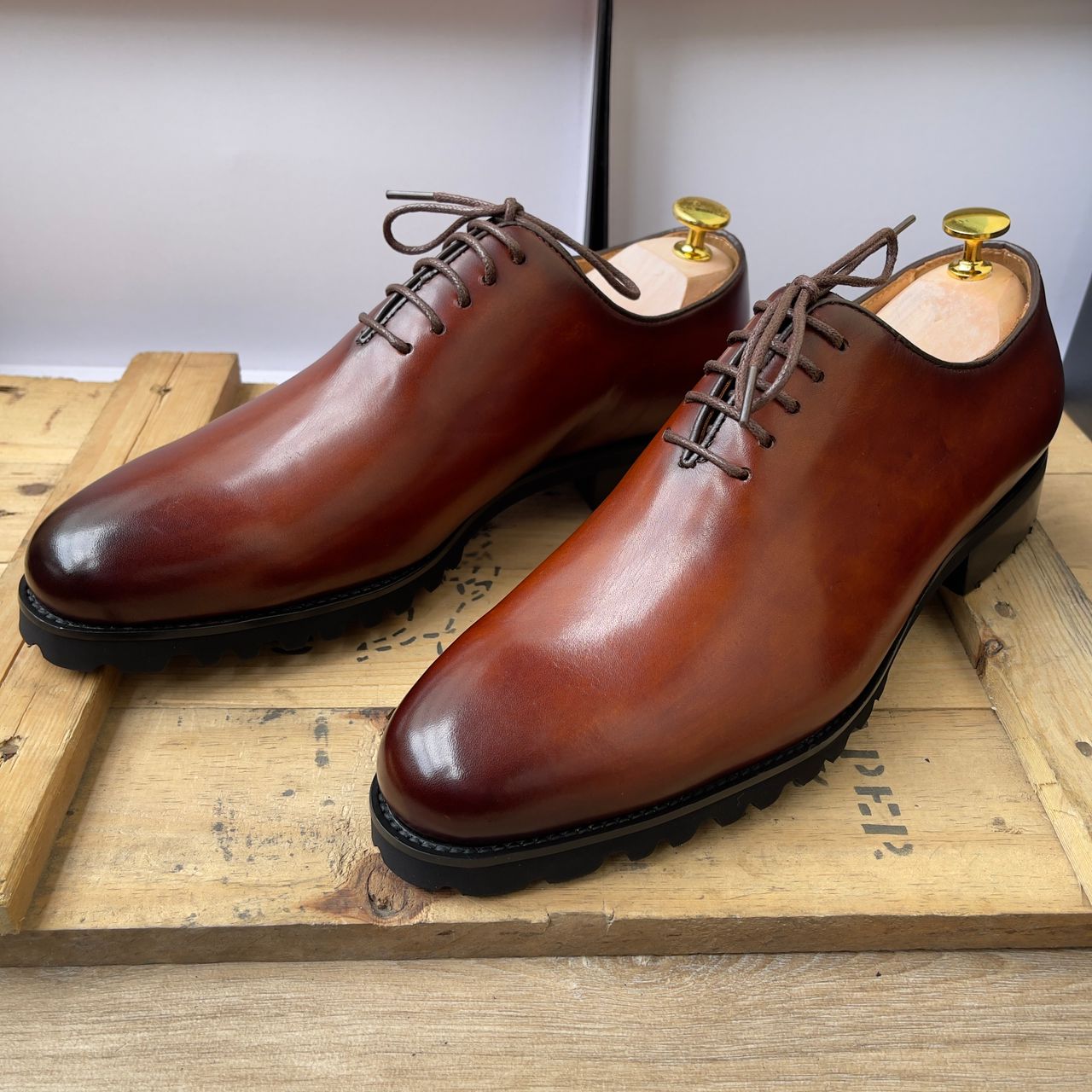 SOULiER en cuir semelle gomme