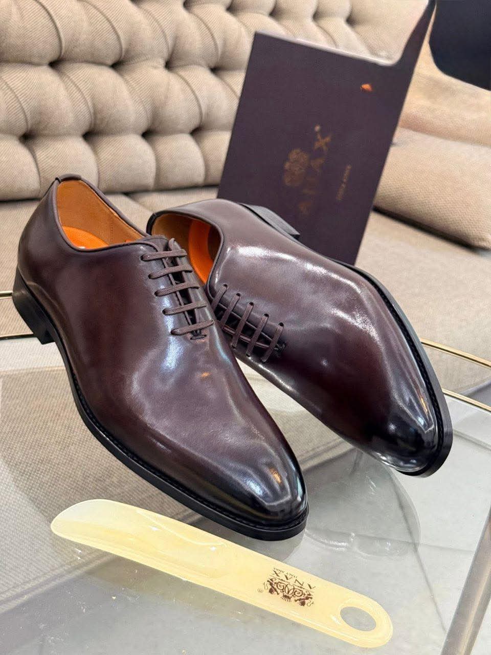 SOULIER ANAX LAMARQUE Italienne MATIÈRE CUIR SAMELLE GOMME