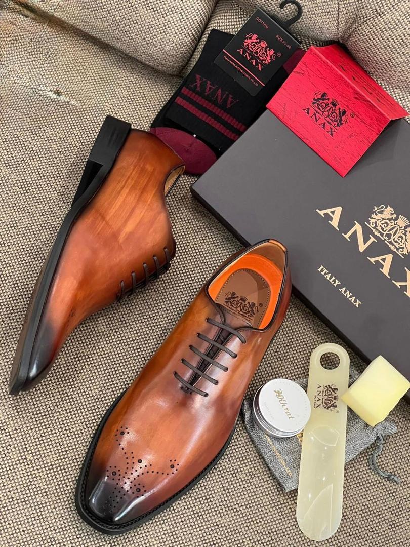 SOULIER AN@X MATIÈRE EN CUIR