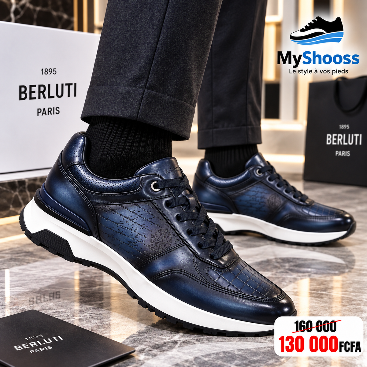 BRT Bleu Marine Lamarque Parisienne